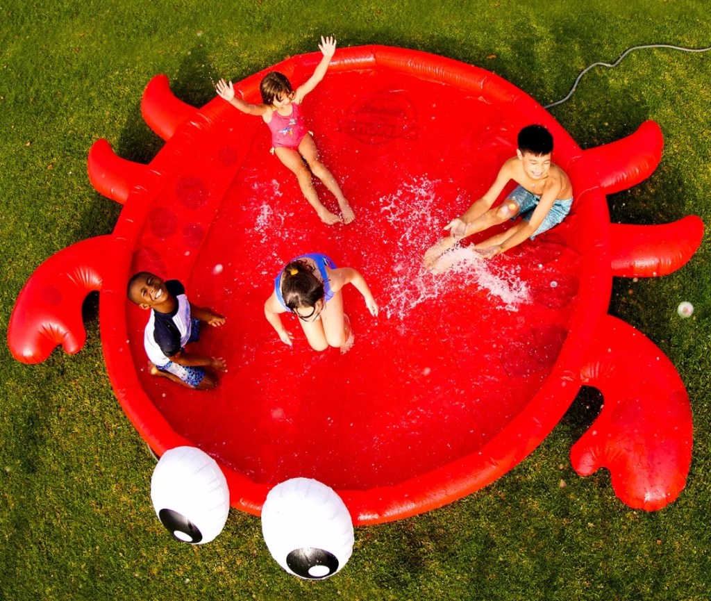BigMouth Inflatable 360-degree Sprinkler Crab Splash Pad