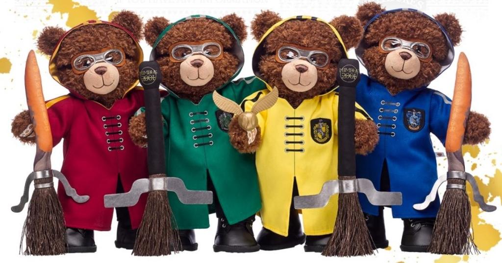 Harry Potter House Bear w/ Quidditch Gift Set
