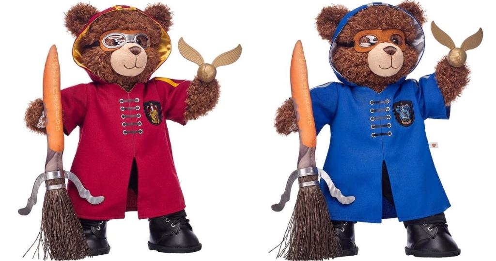 Harry Potter House Bear w/ Quidditch Gift Set, Gryffindor or Ravenclaw