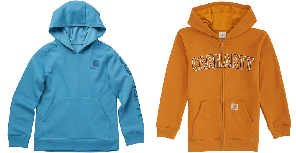 two carhartt hoodies