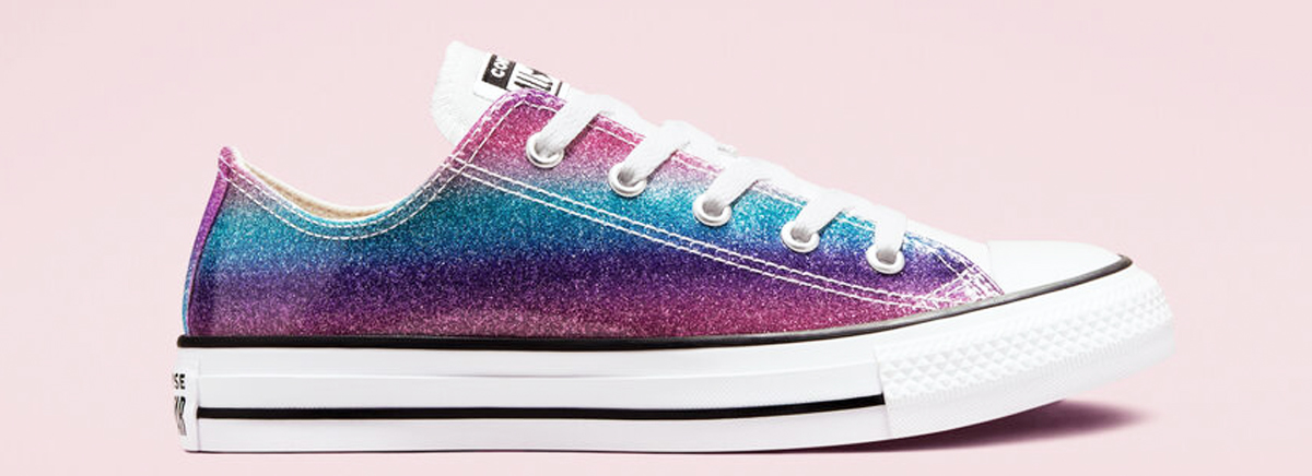 pink converse sparkly