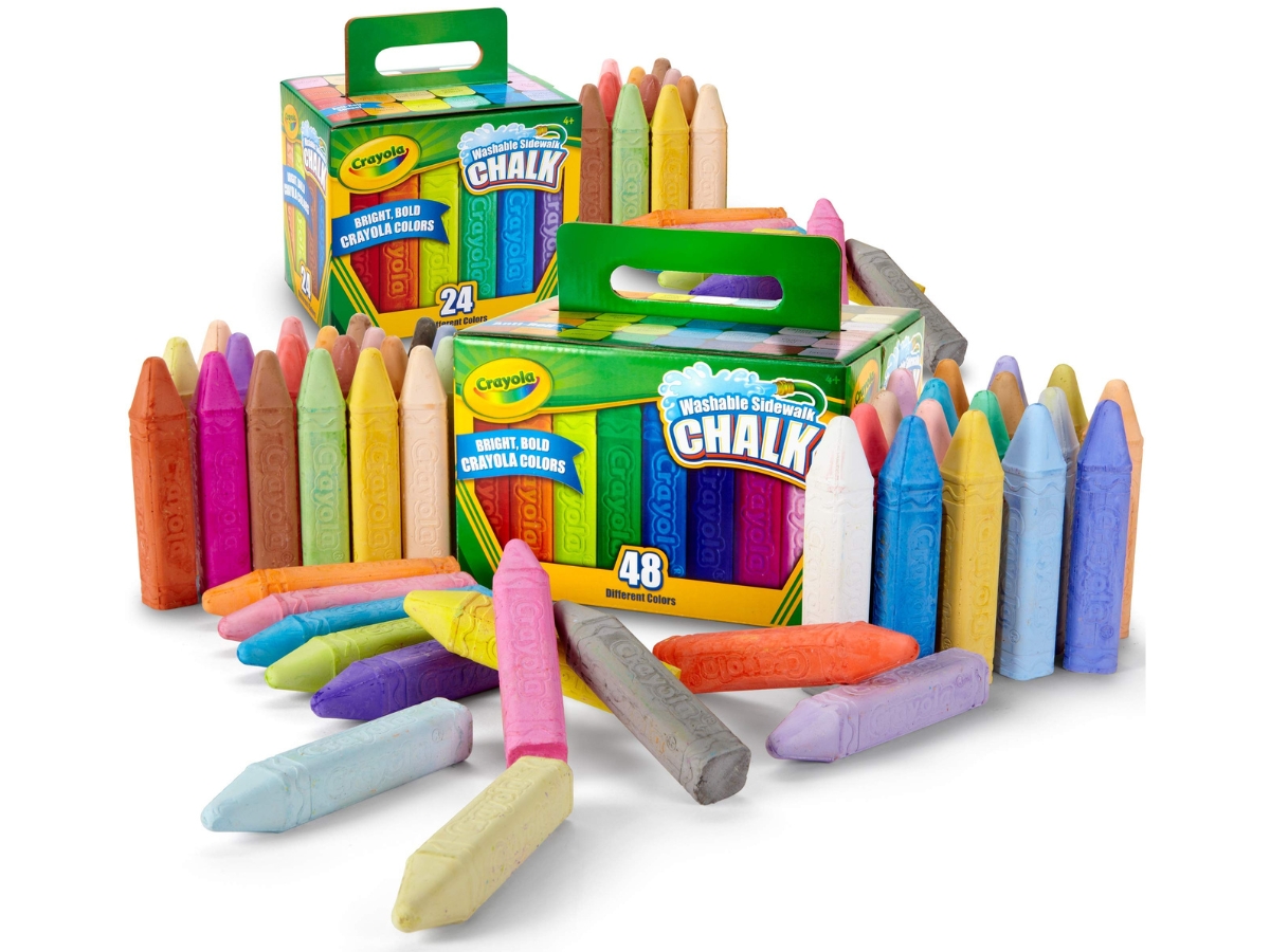 Crayola Washable Sidewalk Chalk Set 72-Count Box (Amazon Exclusive)