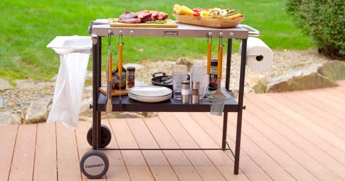 Cuisinart Outdoor BBQ Prep Cart Just 64.99 Shipped (Regularly 121