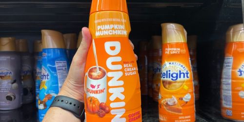 Dunkin’ Pumpkin Munchkin Coffee Creamer is Back at Walmart