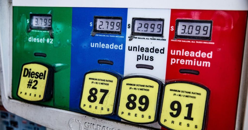 Gas prices below $3 per gallon