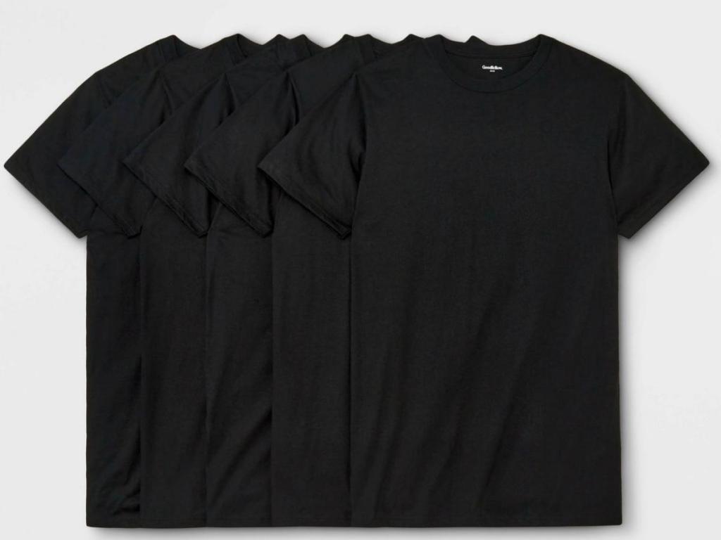 Goodfellow & Co Men's 4+1 Bonus Pack Short Sleeve Crew Neck Undershirt