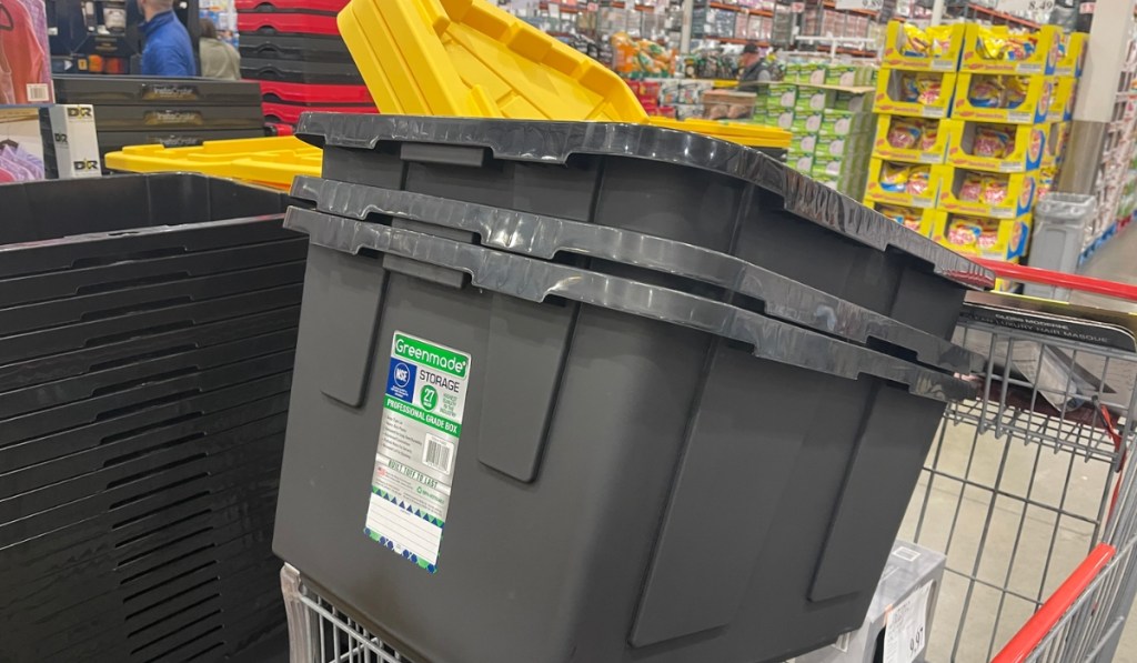 Greenmade 27Gallon Storage Tote w/ Lid Only 7.99 at Costco Hip2Save