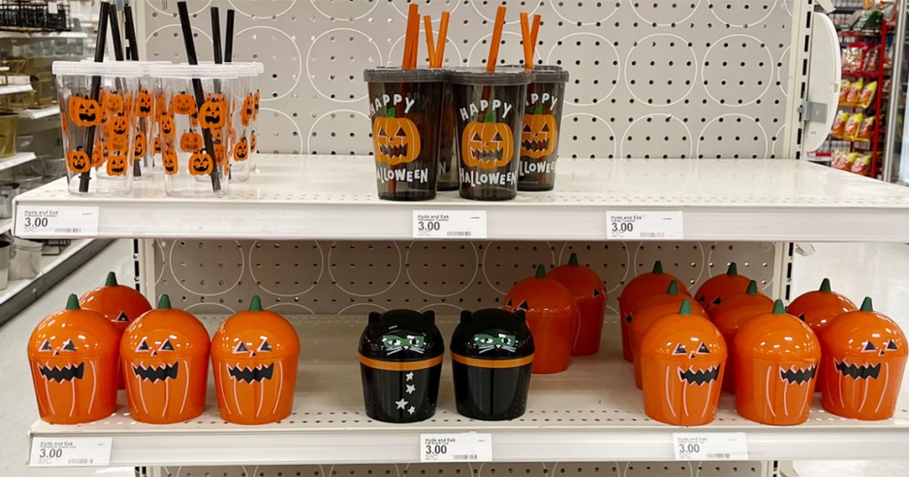 halloween cups on target shelf 