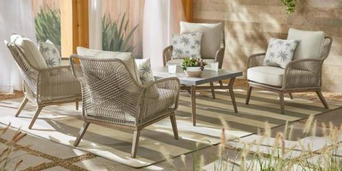 WOW! This Home Depot Wicker Patio Conversation Set is ONLY $499 (Reg. $999!)