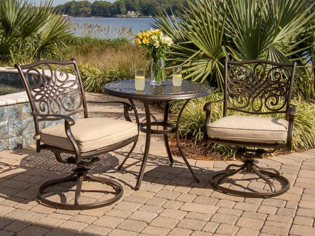 Hanover Traditions 3-Piece Patio Dining Set w/ Cushions