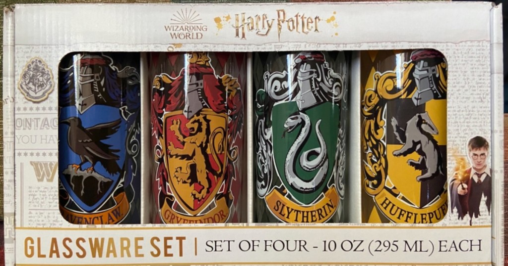 Harry Potter Hogwarts House Crests 4-Pack Tumbler Set