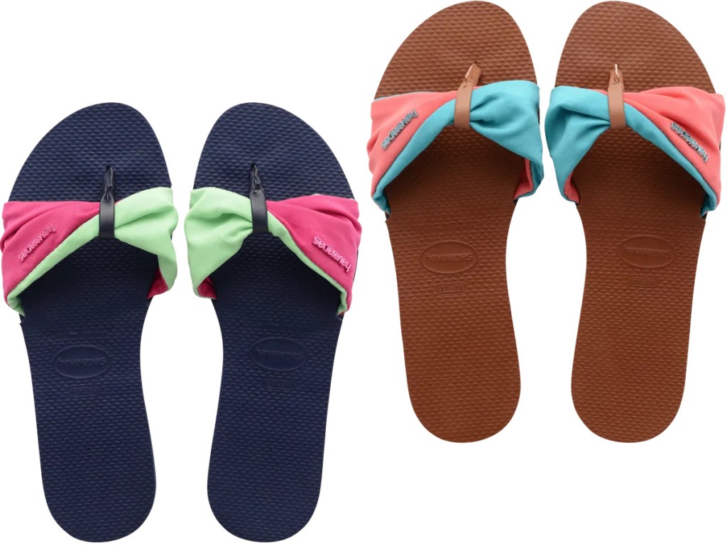 stock images of two pairs of Havaianas sandals