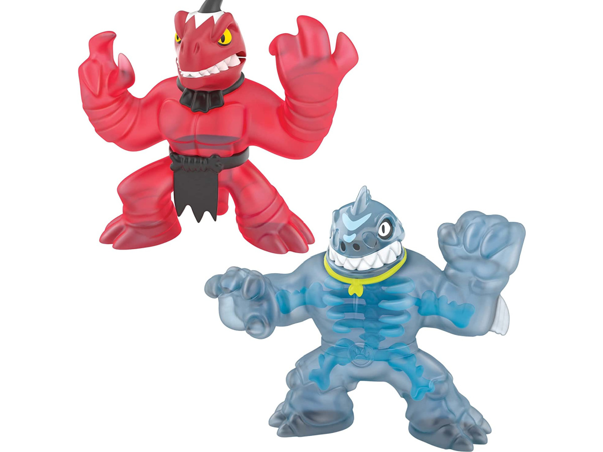 stock image of Heroes of Goo Jit Zu toys Dino X-Ray Fossil Faceoff Versus Pack 