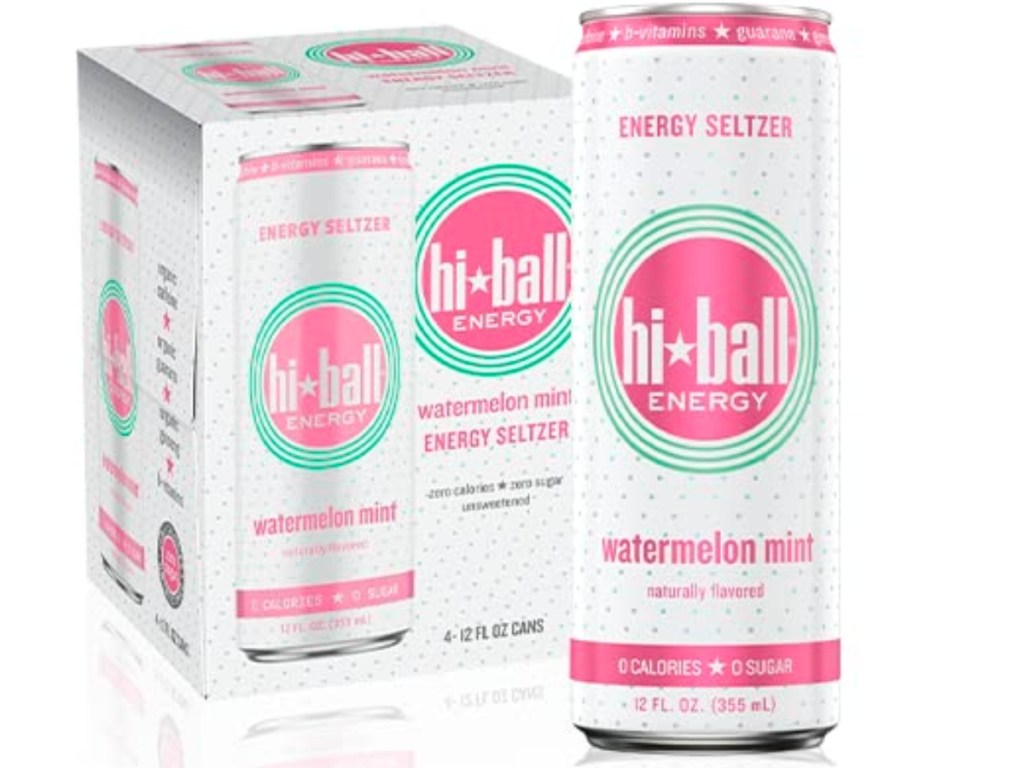 Hiball Energy Seltzer 12oz Cans 4-Pack - Watermelon Mint