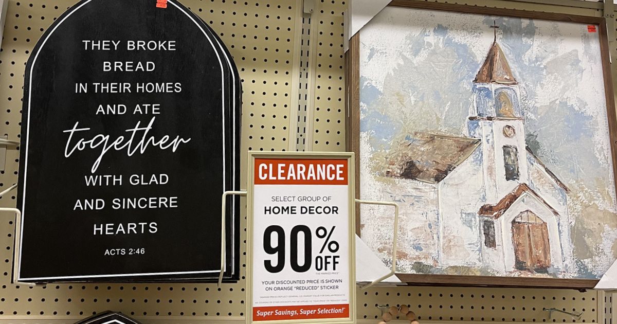 GO! 90 Off Hobby Lobby Home Decor Clearance (InStore Only)