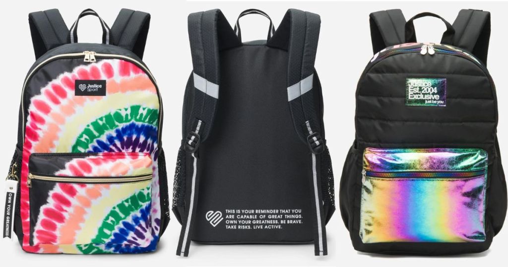 *HOT* Up to 55 Off Justice Backpacks TieDye, Sequin & More Styles