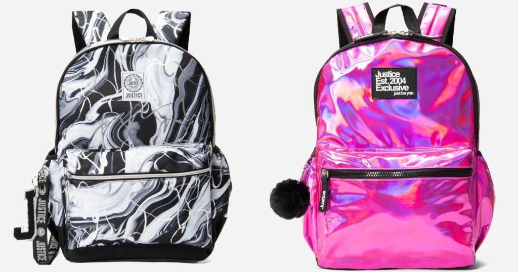 Jucciaco Backpacks With Reflective Stripes - 15L Kids School Bag, 17.7x12.9x5.1 Inches, Polyester, Ages 6-12
