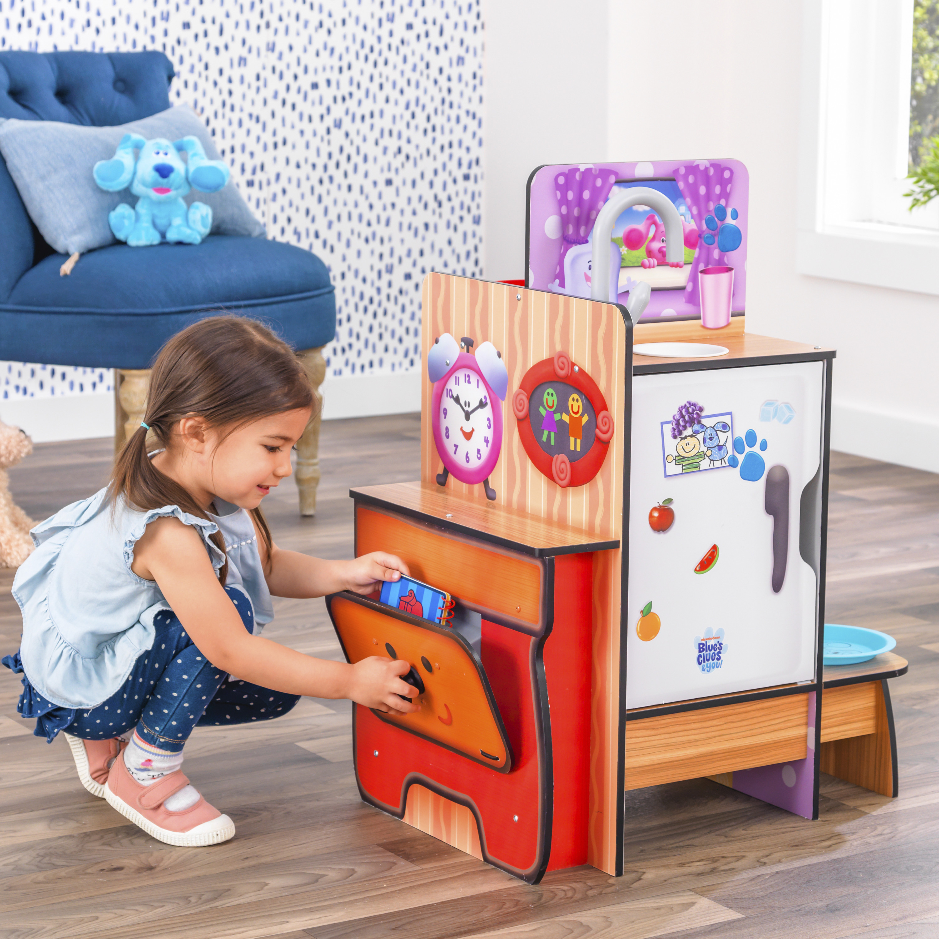 KidKraft Blue S Clues Play Kitchen Just 39 50 Shipped On Walmart Com   KidKraft Blues Clues You Cooking Up Clues Wooden Play Kitchen 