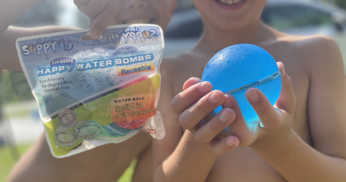 Reusable Water Balloons 8Pack Just 21 Shipped SelfSealing & Fills