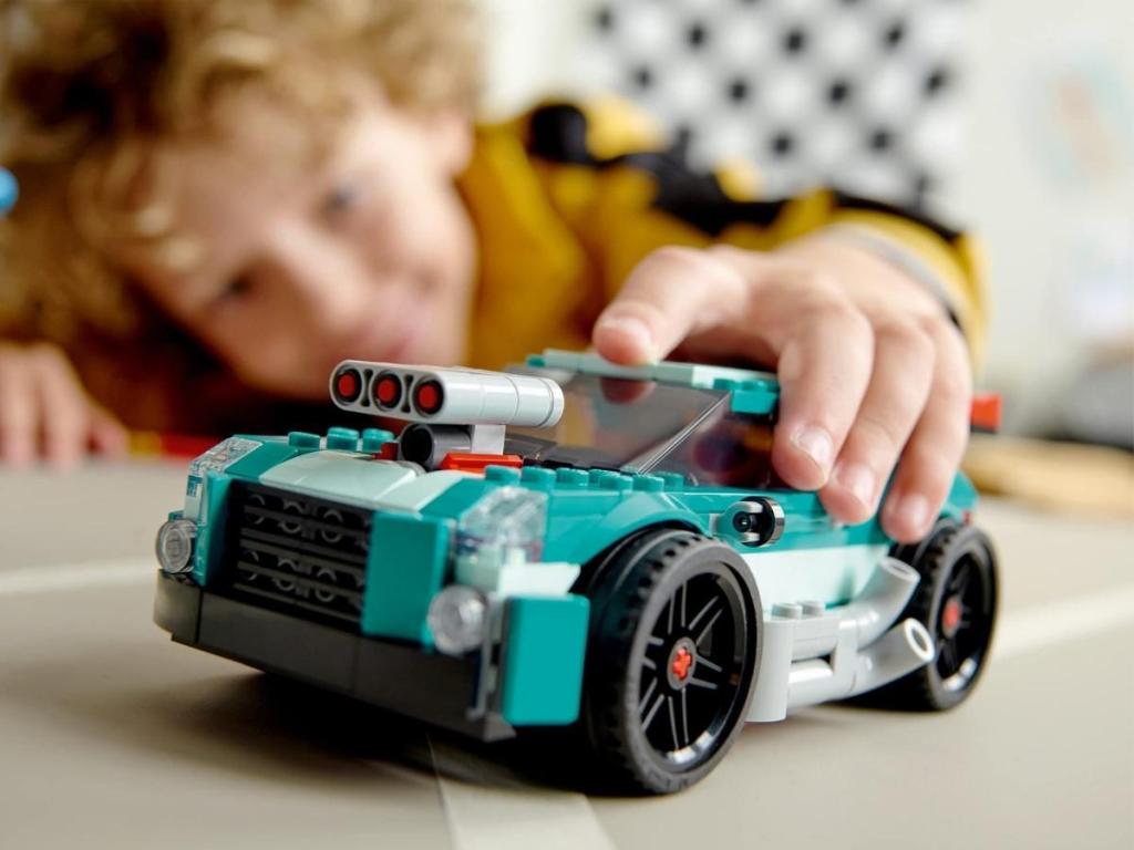 LEGO street racer with kid