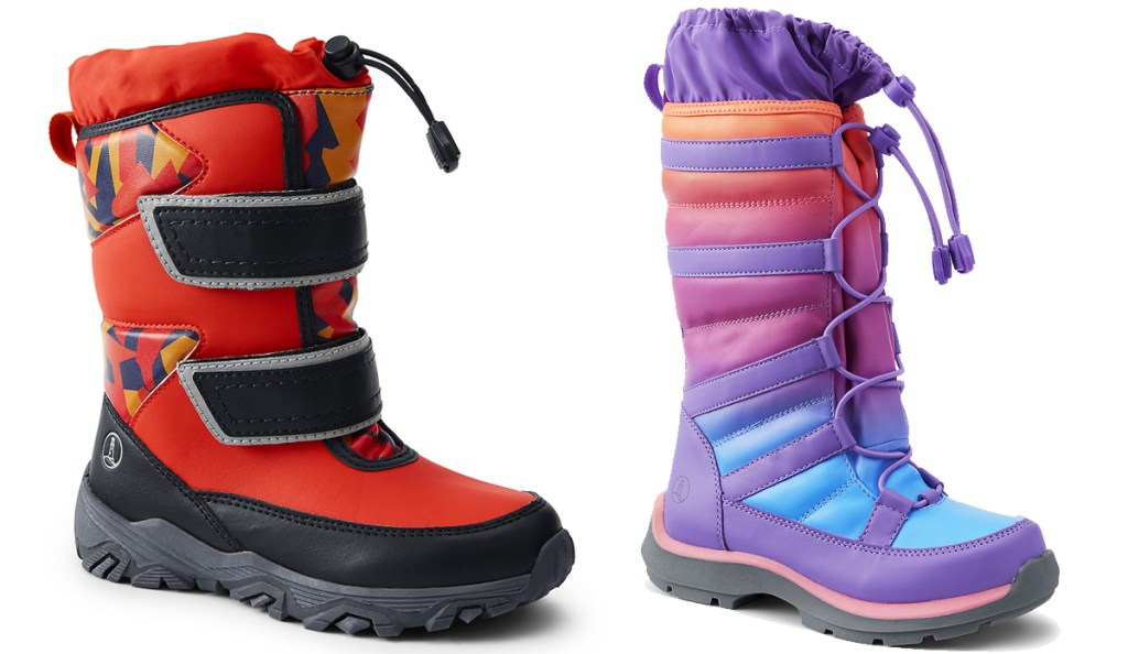 two kids winter boots