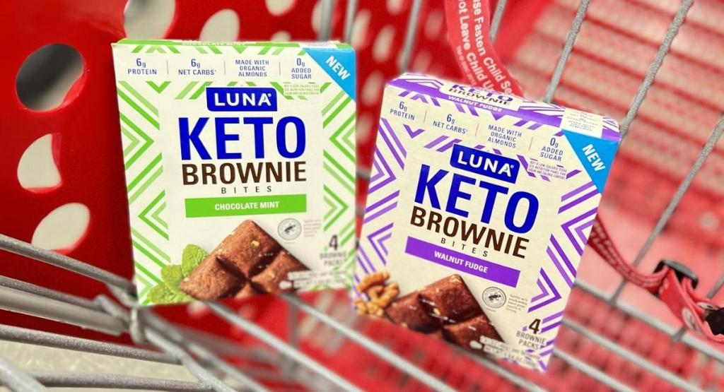 Luna Keto Brownie Bites in Target cart