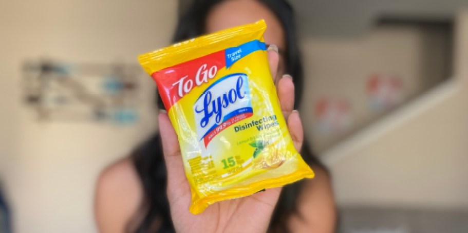 Lysol To Go Disinfectant Wipes Only 64¢ After Walmart Cash