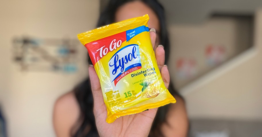 Lysol To Go Disinfectant Wipes Only 64¢ After Walmart Cash