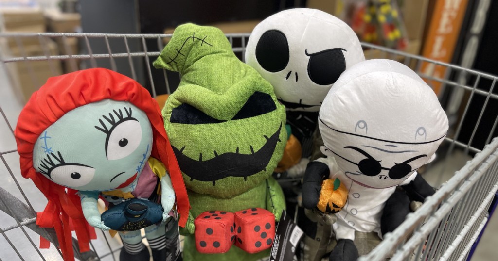 Nightmare Before Christmas Characters in Lowes Cart