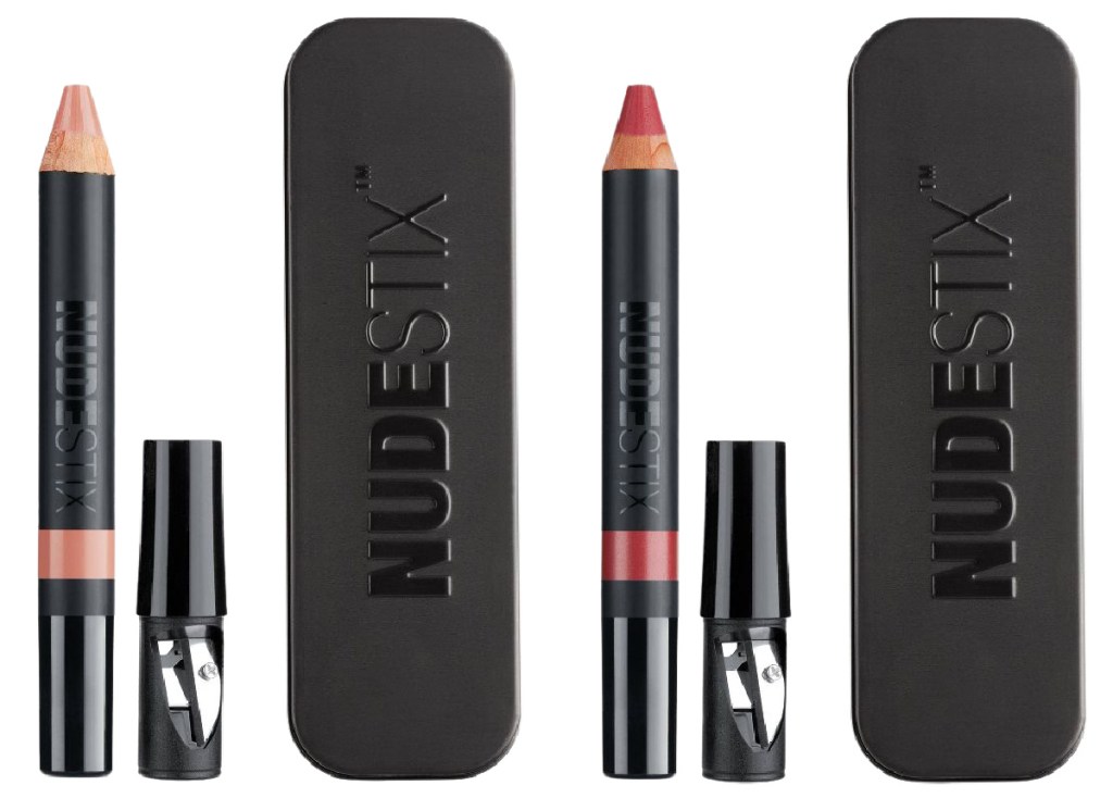 Nudestix Lip and Cheek Pencil with case in two different colors