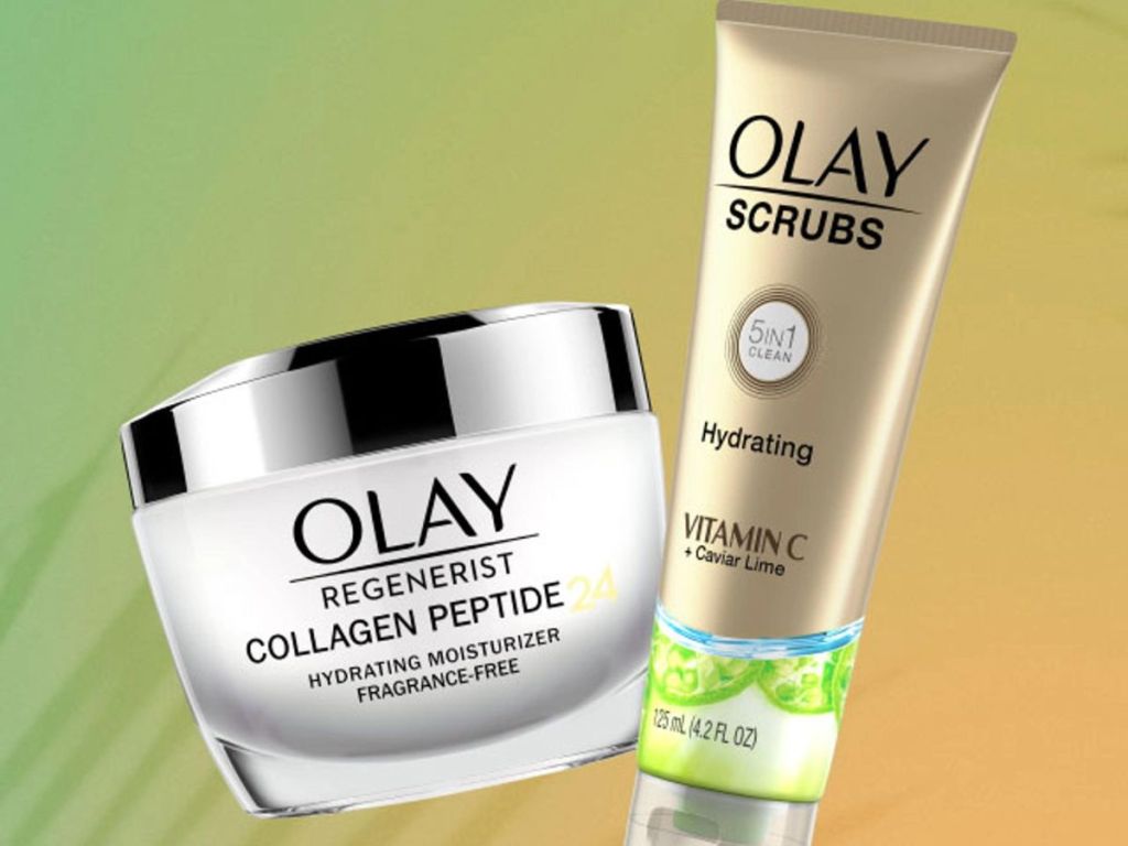 Olay Regenerist Collagen Peptide and Olay Scrubs