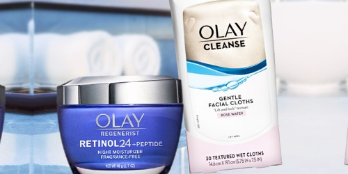 Olay Gift Sets Sale | Retinol24 Moisturizer & Facial Cloth Gift Set $25.49 Shipped (Reg. $35)