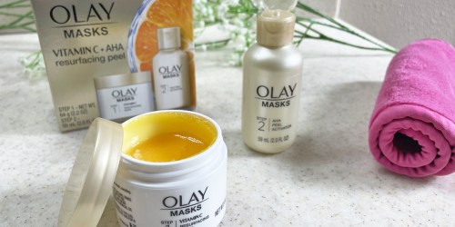 Olay Vitamin C Resurfacing Mask Set Just $16.99 Shipped (Exfoliates & Brightens in Minutes)