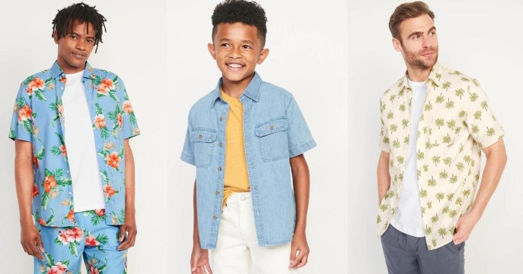 Old Navy Mens Button-Down Shirts