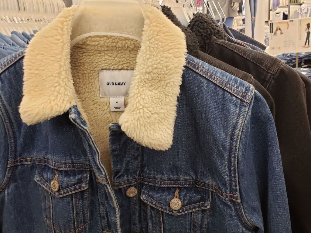 Old Navy Jean jacket with Sherpa Collar