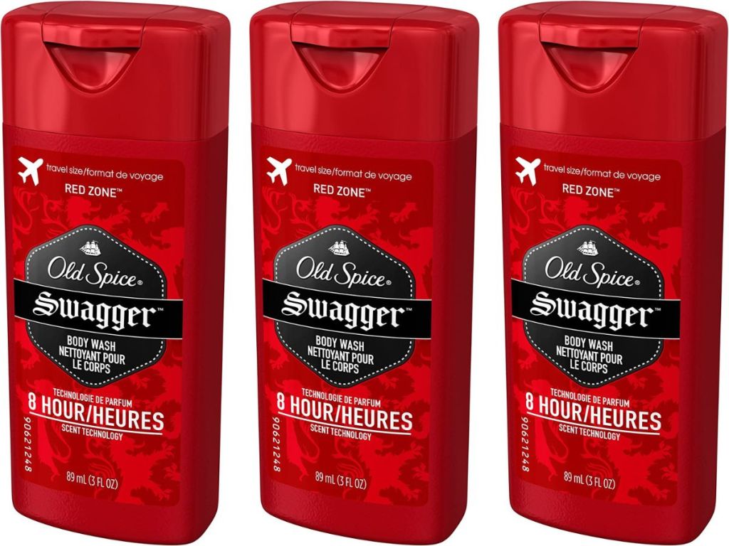 3 bottles of Old Spice Body wash