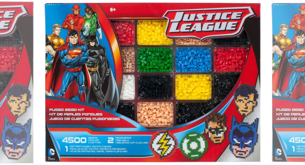 Perler Fused Bead Kit Deluxe Box Justice League,