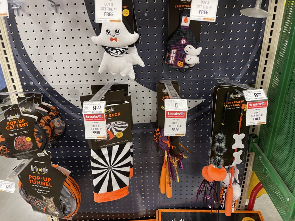 cat Halloween toys in store
