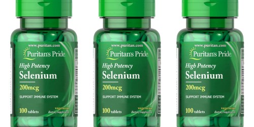 Up to 70% Off Puritan’s Pride Vitamins on Amazon | 100-Count Selenium Tablets Only $1.72 Shipped + More