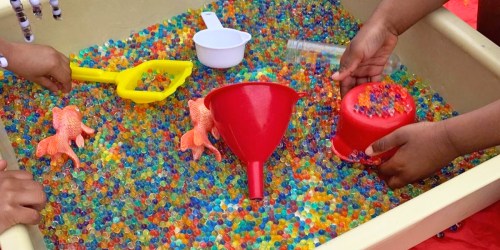 Highly Rated Rainbow Water Beads Only $8.99 on Amazon (Great for Sensory Bins!)