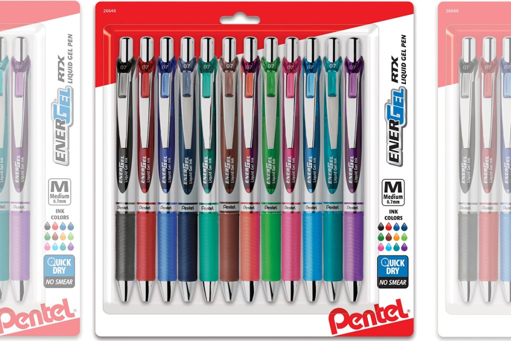 Retractable gel pens