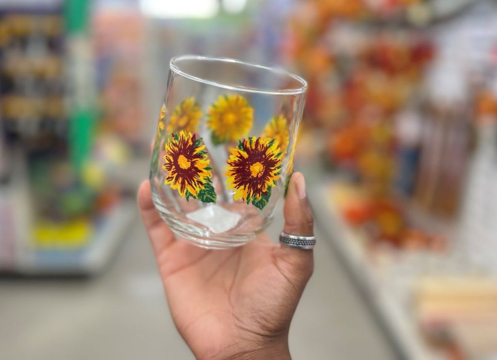 Royal Norfolk Sunflower Wine Glass