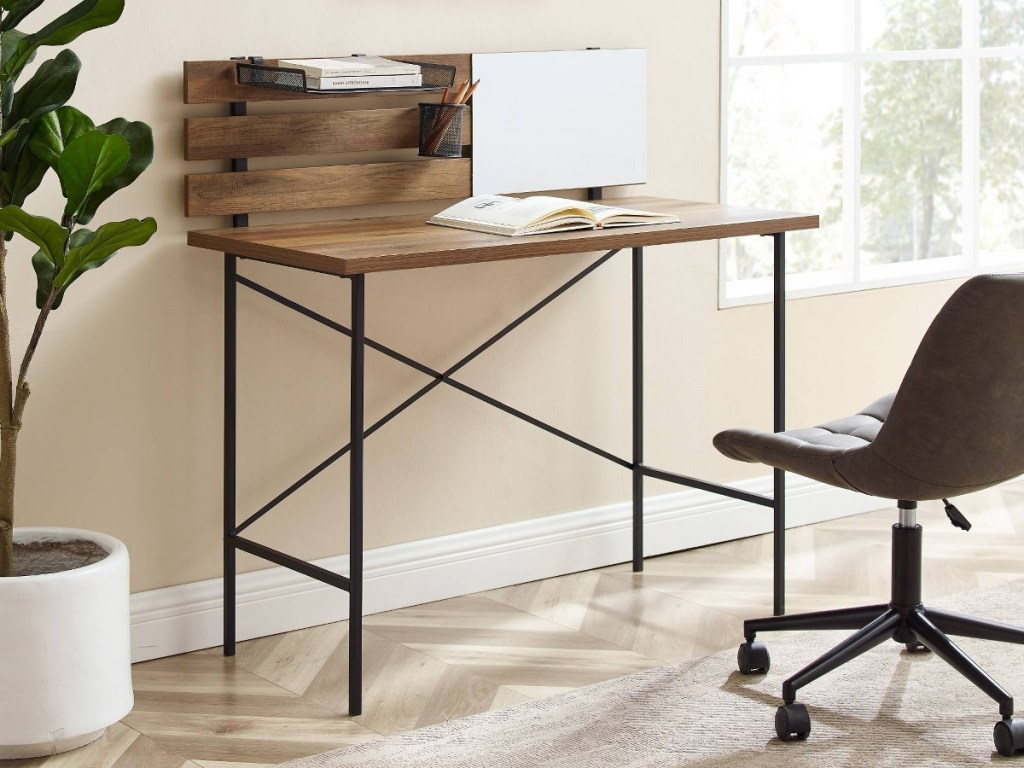 writing desk and desk chair in home