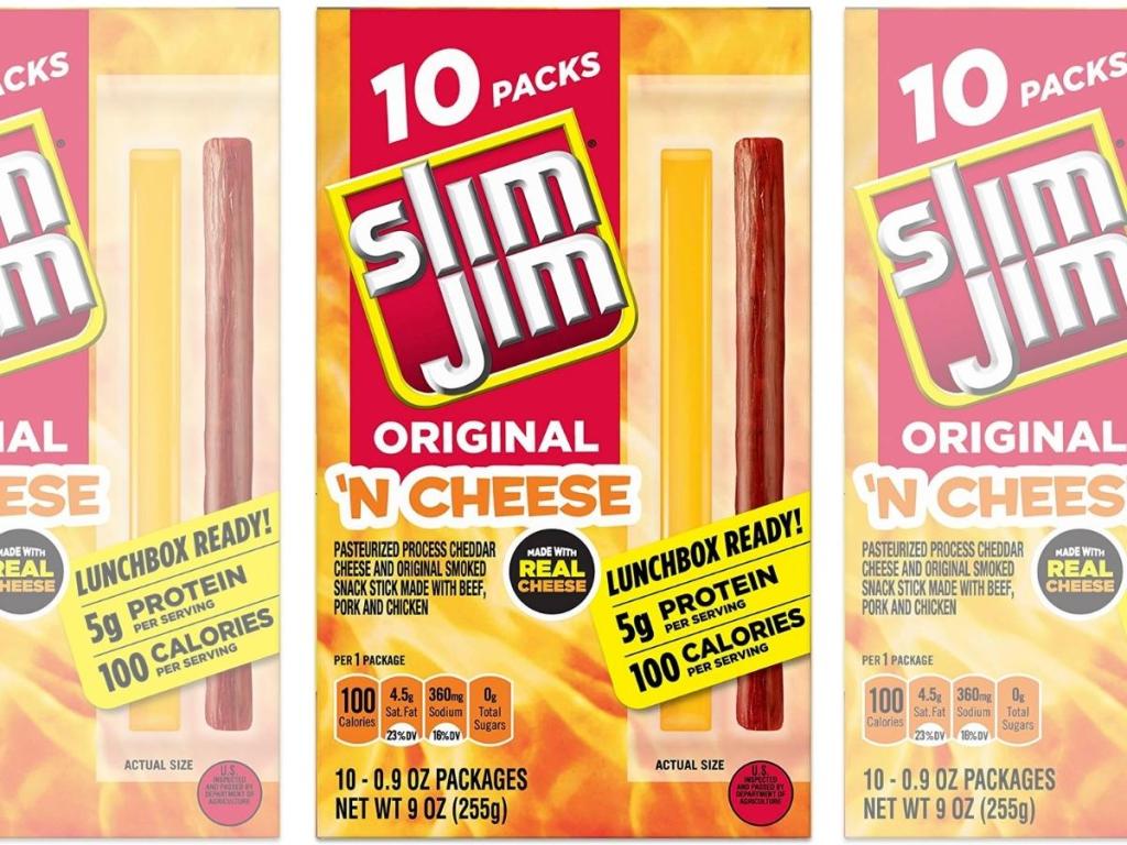 Slim Jim Original 'N Cheese 10-Count