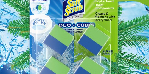 Soft Scrub Toilet Cleaner Cubes 4-Pack Just $2.83 Shipped on Amazon | Cleans & Freshens for 4 Weeks