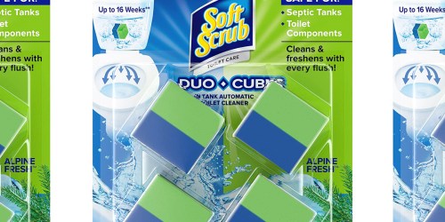 Soft Scrub Toilet Cleaner Cubes 4-Count Pack Just $3.58 Shipped on Amazon (16 Weeks of Freshness!)