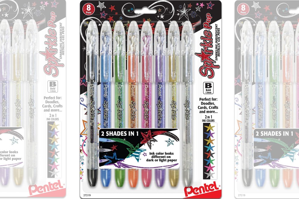 Sparkle gel pens