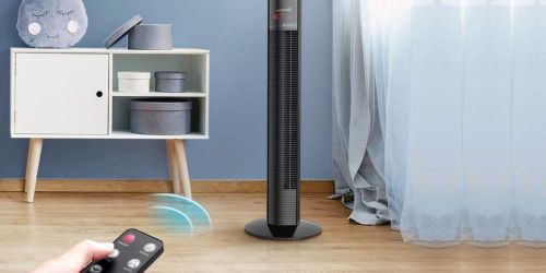 Oscillating Tower Fan w/ Remote Only $44.66 Shipped (Regularly $100) | Kid & Pet Safe