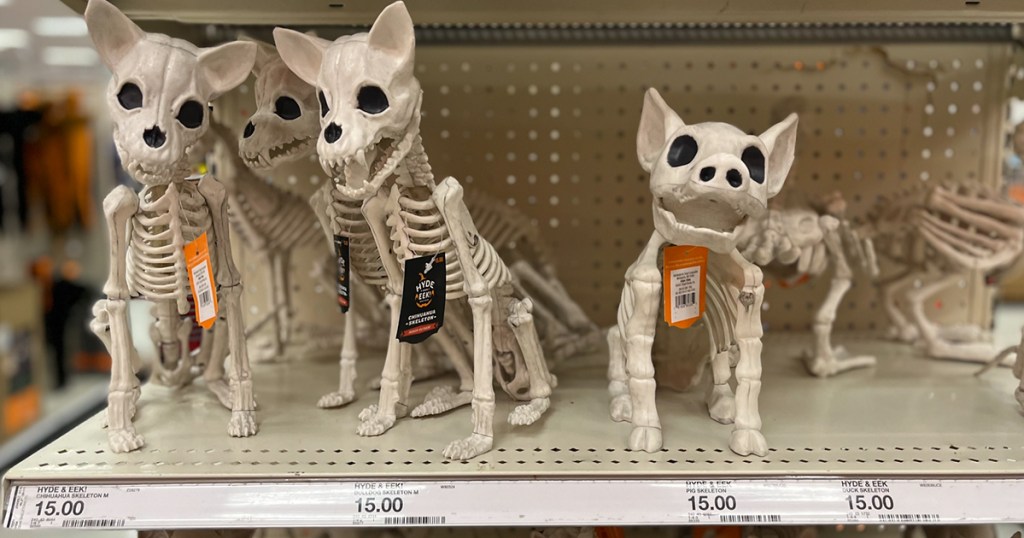 skeleton dog decor at target