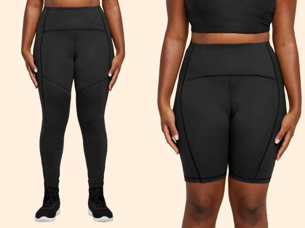 thinx women's period leggings and shorts